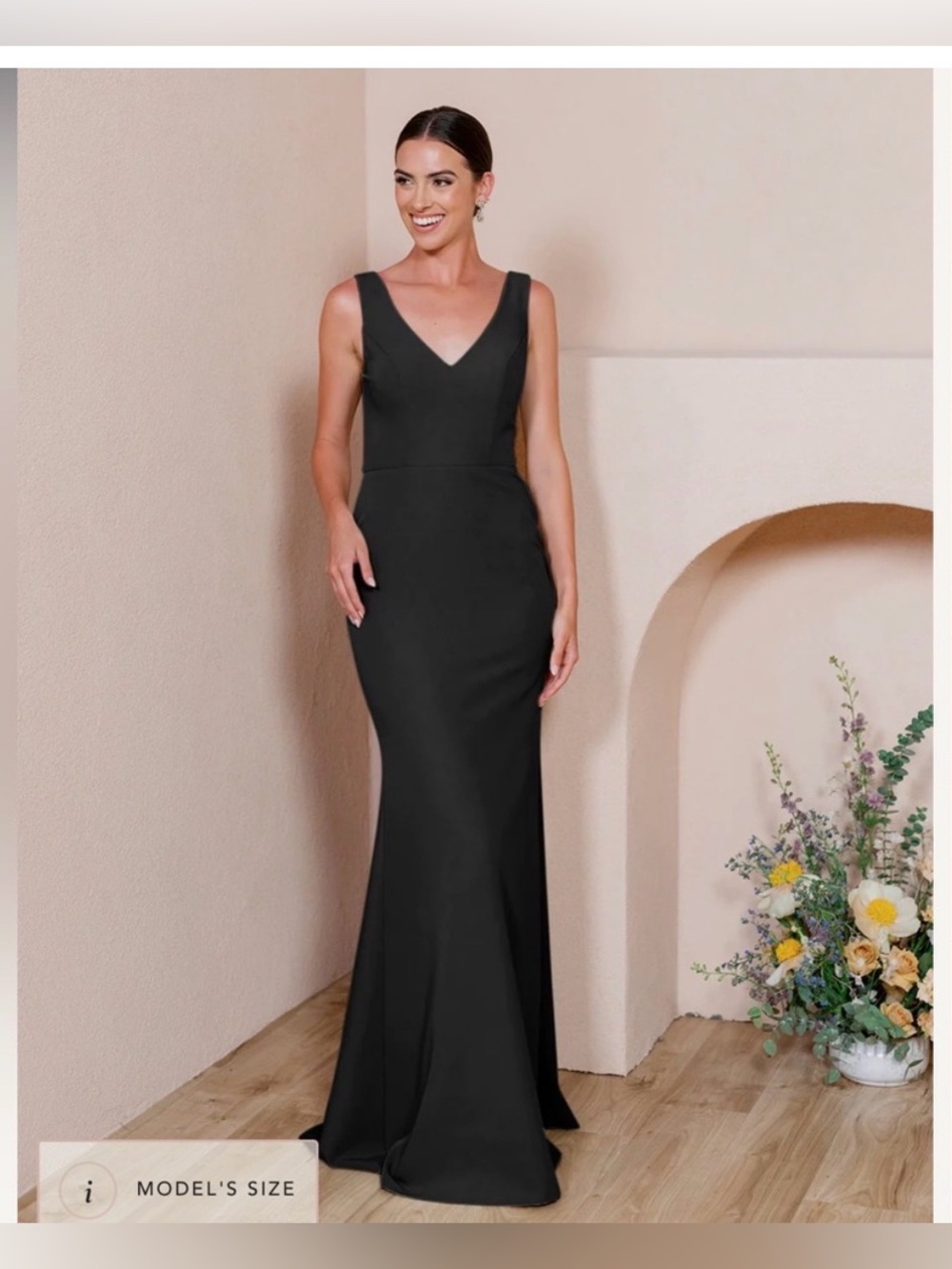 NWT Revelry Black Crepe Dakota Dress